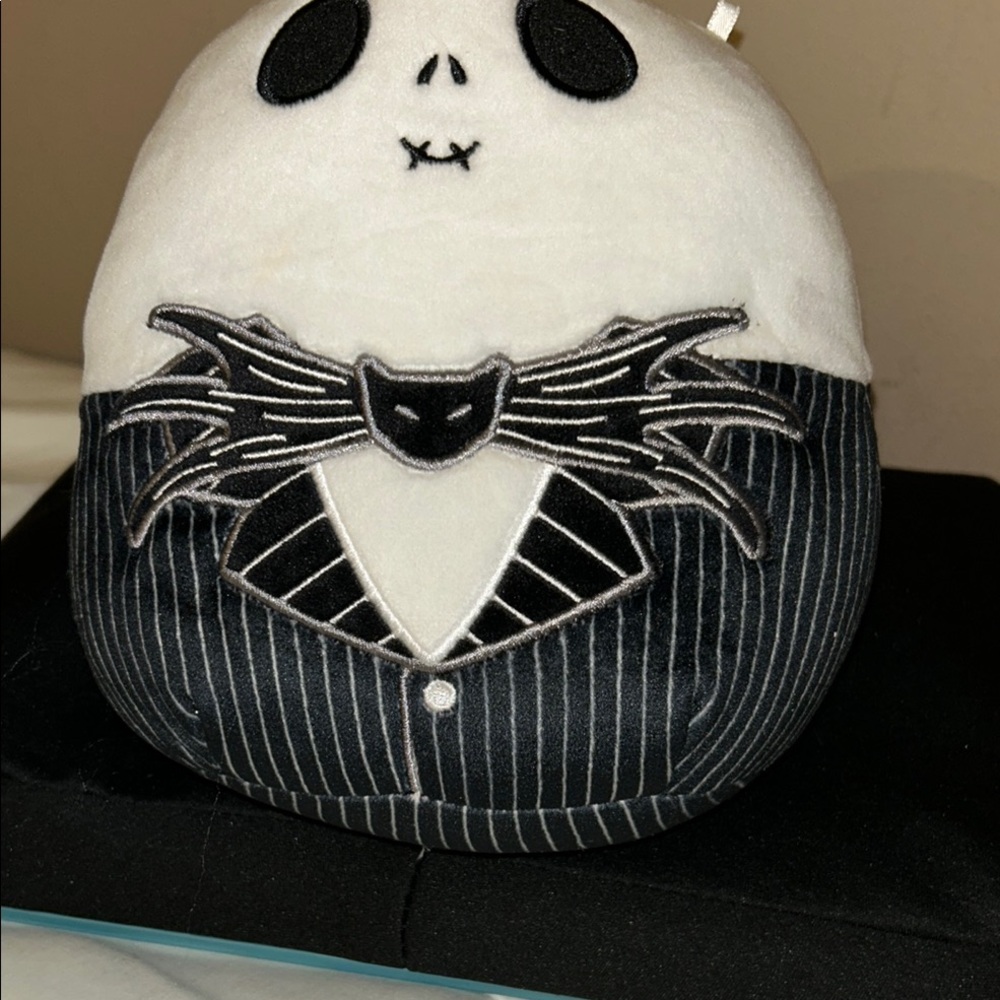 Black and White Plush Toy